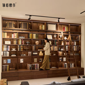 <span class=keywords><strong>Bibliothèque</strong></span> murale en bois de style <span class=keywords><strong>baroque</strong></span> pour salon, meuble <span class=keywords><strong>bibliothèque</strong></span>, étagère pour la maison, le bureau, multifonctionnelle - Product Image 3