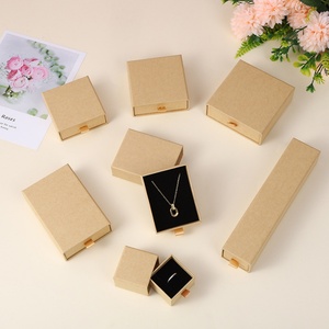 Wholesale Customizable Printed Luxurious Kraft Paper Jewelry Drawer <b>Box</b> Square <b>Storage</b> Solution for Halloween Rings Necklaces - Product Image 6