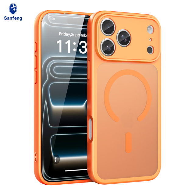 Factory Matte Skin-Feel Magnetic Phone Case for iPhone 17 16 15 14 Pro Max 17 Air with Lens Protective Mobile Phone Case Cover