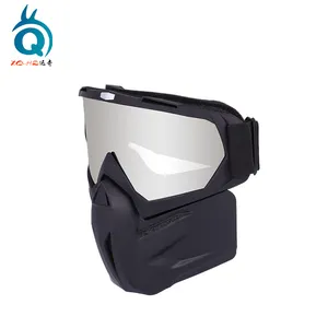 Lens colorful Cheap CS Tactical Full Face Mask Lens Windproof Motorcycle Goggles For Man