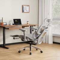 Chaise de bureau ergonomique de haute qualité avec appui-tête réglable, vendue directement par l'usine, chaise de patron, chaise d'ordinateur