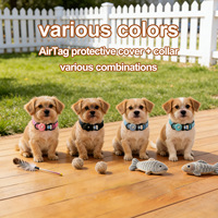 Collier pour chien classique, solide et durable, avec code QR, étanche, avec étui de protection pour AirTag, réfléchissant, anti-explosion, clignotant, en nylon