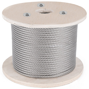 Câble en acier galvanisé à haute teneur en carbone avec âme en fibre optique 1x19 DIA 6MM 8X25FI+FC pour levage d'avions - Product Image 2