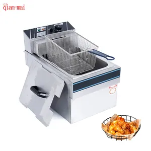Snack Electric Fryers Commercial Deep Fryer Machine Potato Industrial Fried Oil Filter Chip Fat Electric Deep fryer