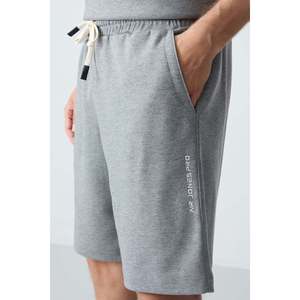 Ensemble de shorts pour homme en coton gris mélangé, coupe ample, décontracté, respirant, taille adulte L - Product Image 4