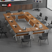 Ensemble de bureau de direction moderne et minimaliste, durable, pour usage commercial et professionnel, en bois