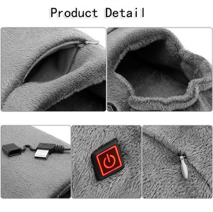 Pantuflas de Terciopelo Súper Suaves con Calefacción Transfronterizas Personalizadas para Hombre y Mujer, Lavables en Interiores, Antideslizantes, con Calefacción Eléctrica USB, de EVA - Product Image 4