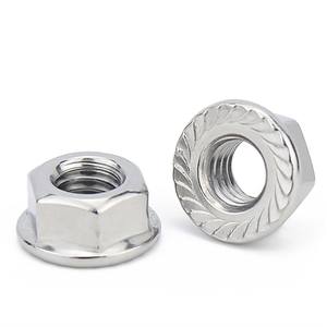 Écrou à bride M8 écrou hexagonal M10 avec dent inférieure vis anti-dérapante anti-desserrage usine en gros - Product Image 2