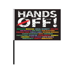 Costom 3X5FT tay ra phản đối an sinh xã hội và Medicare Phản đối cờ cho phòng khách chống lại tay-off cờ - Product Image 1