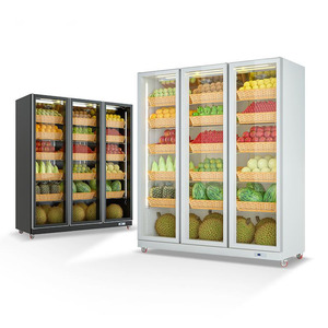 <span class=keywords><strong>Réfrigérateur</strong></span> commercial vertical à rideau d'air pour fruits et viandes avec options <span class=keywords><strong>multi</strong></span>-<span class=keywords><strong>portes</strong></span> - Product Image 1