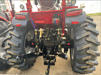 Tracteur agricole 4x4 de 100 CV avec motoculteur, charrue, moteur, boîte de vitesses et pompe pour l'agriculture du blé, du riz et du maïs, cabine diesel robuste