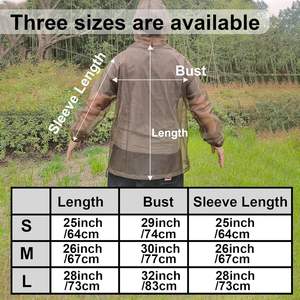 Abbigliamento da pesca No-See-Um Set giacca di zanzara per esterni, taglie Multiple per stare tutti al sicuro e alla moda B10 - Product Image 2