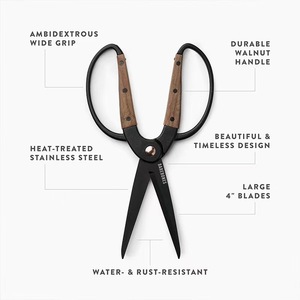 <span class=keywords><strong>Ciseaux</strong></span> de Bonsaï de Qualité Industrielle, Lame en Acier Inoxydable, Manche Ergonomique en <span class=keywords><strong>Bois</strong></span>, Sécateur de Jardin Pliant <span class=keywords><strong>à</strong></span> Lame Courbée pour Arbres - Product Image 3