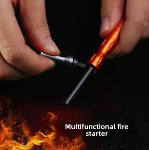 Kit de Encendido de Fuego con Magnesio OEM, con Cordón y Asa, Encendedor de Hierro Resistente al Agua para Supervivencia en Campamentos al Aire Libre - Product Image 2