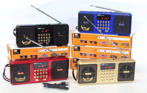 Radio portable vintage en bois durable, style usine, avec lecteur de cartes BT TF, radio AM FM SW, rechargeable, batterie intégrée - Product Image 2