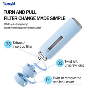 Doccetta da Viaggio Pressurizzata con Filtro per Addolcare l'Acqua Dura, Design Leggero e Compatto, Anti-Perdita per Facile Conservazione in Borsa - Product Image 2