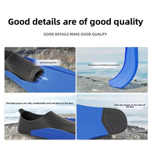 Aletas largas <span class=keywords><strong>de</strong></span> <span class=keywords><strong>nadador</strong></span> profesional para adultos, cómodos zapatos <span class=keywords><strong>de</strong></span> rana <span class=keywords><strong>de</strong></span> buceo, PP TPR, mezcla <span class=keywords><strong>de</strong></span> colores para nadar, surfear, deportes acuáticos - Product Image 3