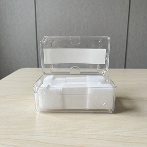Boîte à montres double compartiment en plastique durable avec rembourrage en mousse antichoc et design incliné innovant pour présentation en vitrine - Product Image 4