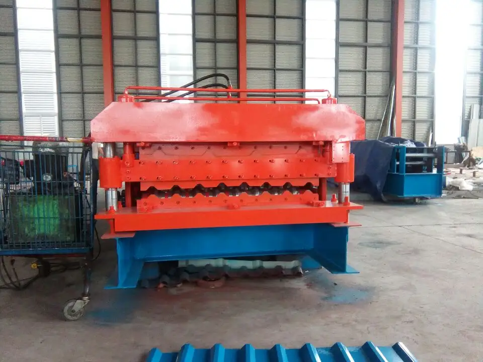 Double Layer Roof Automatic Tile Roll Forming Machine for Building Material Shops