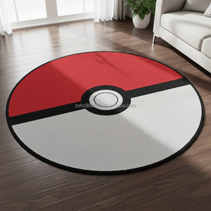 <span class=keywords><strong>Tapis</strong></span> <span class=keywords><strong>rond</strong></span> en forme d'anime de haute qualité, lavable, fait à la main en 3D, pour la chambre, découpé à la forme, doux, épais, pour le salon - Product Image 1