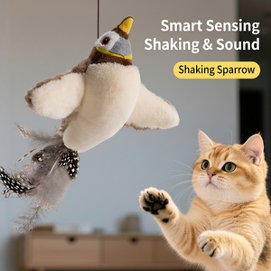 Jouet en peluche pour chats, motif animalier, simulation d'oiseau, résistant aux morsures, <span class=keywords><strong>à</strong></span> bascule et <span class=keywords><strong>à</strong></span> secouer, vente en gros transfrontalière, écologique - Product Image 2