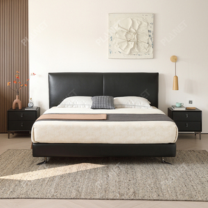 Modernes Stil Luxus Größe Schlafzimmer möbel Set Zeitgenössisches Design Doppelbett Weiche Eiche Stoff Classic Shelter Bett - Product Image 2