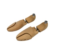 Embauchoir en bois de hêtre verni de haute qualité avec tête fendue pour étirer les chaussures en cuir
