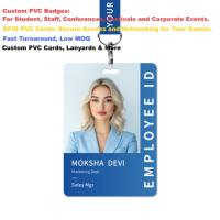 Livraison rapide gratuite Passes VIP de taille personnalisée Impression couleur CMJN Carte Pass VIP Badge d'événement Carte d'accès pour événements