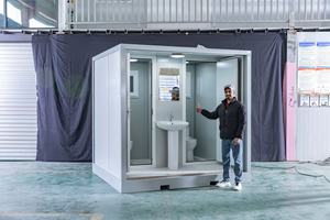 Baño Portátil Móvil para Exteriores, Baños Públicos para Obras de Construcción, Casas Prefabricadas, Contenedor de 20 pies con Baño y Aseo - Product Image 2