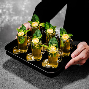 Copo de Shot Moderno em Forma de Bota de Cowboy de 50ml, Durável, Base Pesada, Vidro Transparente para Bebidas de Cerveja e Vinho - Product Image 4