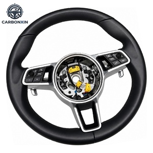 Volant en cuir personnalisable de qualité supérieure, pièces automobiles pour Porsche Panamera Cayenne Macan 918 718 Cayman 996 997 911 991 - Product Image 1