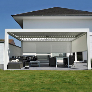 Pare-soleil de jardin en Aluminium manuel, ombrage de soleil, de <span class=keywords><strong>terrasse</strong></span>, tabliers à manger, Pergola - Product Image 1