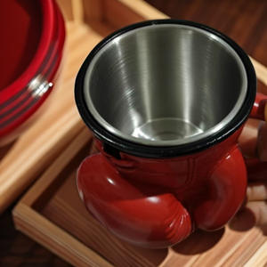 Taza <span class=keywords><strong>de</strong></span> Café <span class=keywords><strong>con</strong></span> Diseño <span class=keywords><strong>de</strong></span> <span class=keywords><strong>Guantes</strong></span> <span class=keywords><strong>de</strong></span> <span class=keywords><strong>Boxeo</strong></span>, Adorno <span class=keywords><strong>de</strong></span> Acero Inoxidable para Mesa, <span class=keywords><strong>con</strong></span> Artesanía <span class=keywords><strong>de</strong></span> Resina, para Regalos Empresariales - Product Image 2