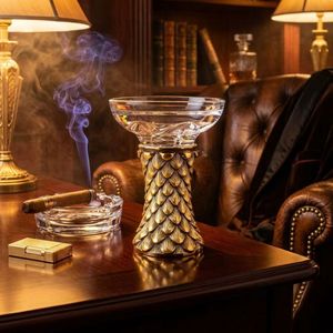 Cazoleta de Cristal Transparente para Cachimba, Cazoleta de Resina Colorida para Shisha, Accesorio de Fumar de Lujo para Bar, Regalo, Viajes - Product Image 3