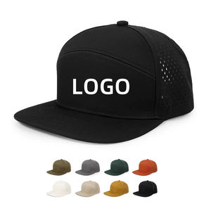 Custom Waterproof 6 Panel Breathable Laser Perforated Hole Gorras Trucker Baseball Snapback Melin Hydro Cap Hat