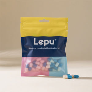 Paquet de pilules de qualité médicale imprimé personnalisé petite pochette plate fermeture à glissière sachets étanches à l'humidité <span class=keywords><strong>pour</strong></span> pochette d'emballage de pilules - Product Image 6