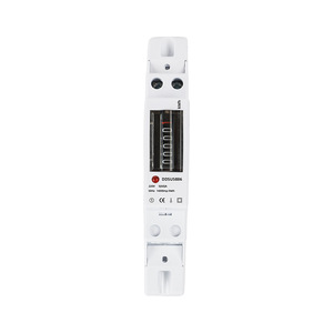 Single Phase Energy Meter LCD Display 220V 5(60)A 50Hz Rail Mount Electronic Power Meter - Product Image 1
