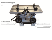 Table de fraisage à double axe / Dispositif de fixation pour culasse YWJ7540 – Robuste, haute efficacité, stock disponible