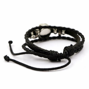 Pulsera de joyería de cuero con signo de 12 estrellas, regalo de Scorpius Gemini para niños, colgante de aleación, pulsera ajustable de PU - Product Image 5