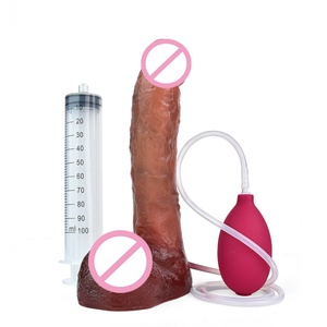 FAAK Realistic Squirting Penis Silicone Ejaculation Large Realistic <b>Dildo</b> With Strong Sucker Wholesale Anal Sex Toys for Women - Product Image 3