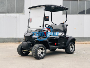 Utilitaire personnalisé de luxe <span class=keywords><strong>chasse</strong></span> hors route 72V Lithium 4 roues voiturette de Golf 4 places rue légale avec pare-brise - Product Image 2