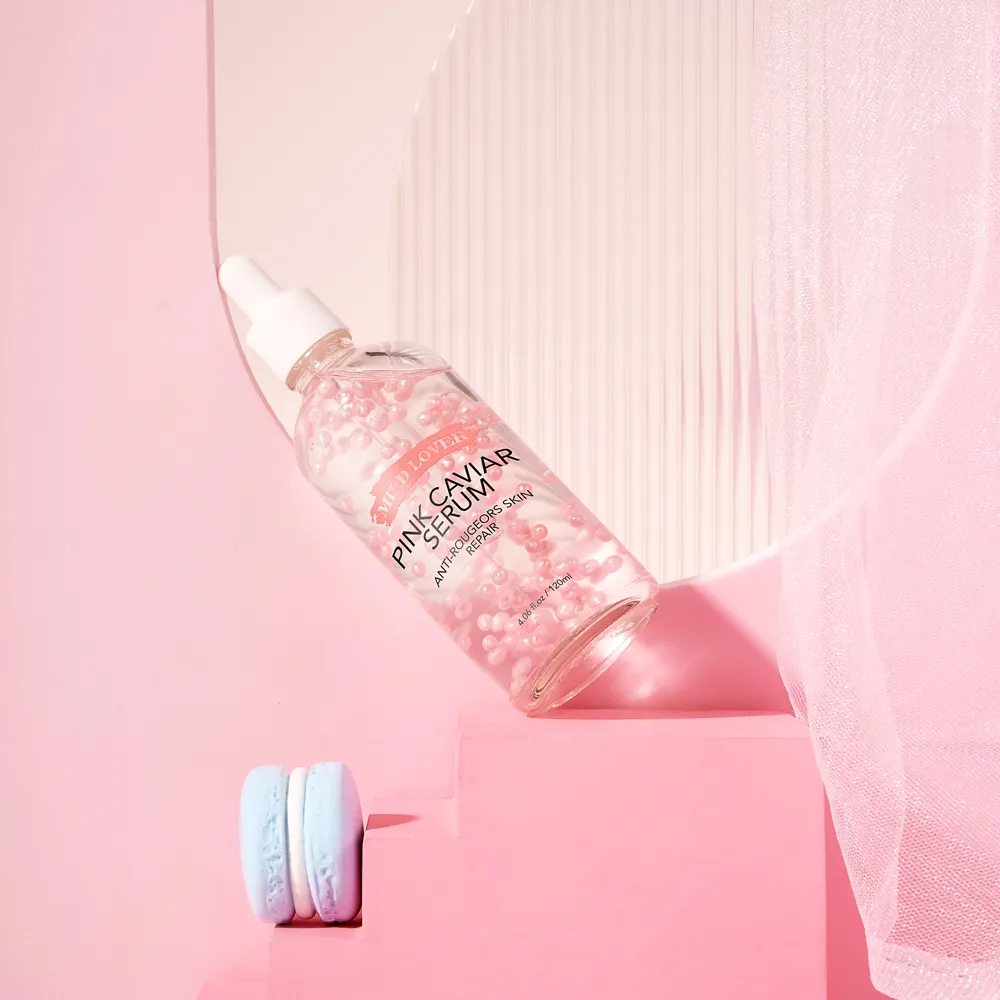 120ml Private Label Skincare caviale rosa idratazione profonda siero rassodante lenitivo per pori