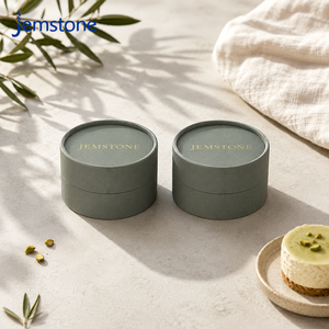 Boîte à gâteau cylindrique en carton recyclable et résistante à la chaleur, pour cheesecake, emballage en tube de papier kraft pour pâtisserie et desserts - Product Image 2