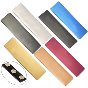 Etiquetas de Identificación Personalizadas con Logotipo de Marca, de Acero Inoxidable, para Empresas, Empleados, Escuelas, Golf, con Adhesivo, Imán y <span class=keywords><strong>Nombre</strong></span> - Product Image 4