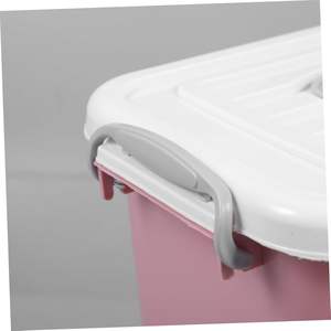 กล่องเก็บของพลาสติกแบบซ้อนได้ขนาดใหญ่พร้อมฝาปิดและหูหิ้วแบบพกพา ชุด 5 ขนาด สไตล์นอร์ดิก สำหรับจัดเก็บเสื้อผ้าในบ้าน ขายส่ง - Product Image 5