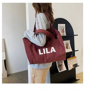 Natural Extra <b>Large</b> <b>Canvas</b> Tote <b>Bag</b> With Logo Printing for Shopping - Product Image 4