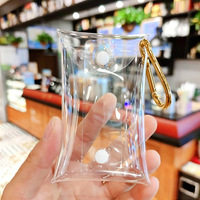 Monedero multifuncional de PVC, bolsa transparente, bolsa pequeña colgante para muñecas de juguete, caja de almacenamiento y exhibición para cajas sorpresa.