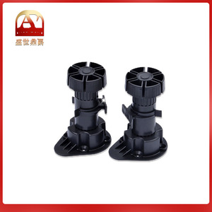 Patas Ajustables de Plástico para Muebles, Color Negro, 10 cm, Diseño Industrial Resistente para Uso en Gabinetes - Product Image 5