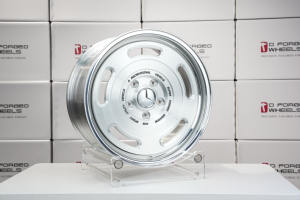 عجلات سبائك الألومنيوم المصبوبة بتصميم جديد من قطعة واحدة بلون فضي، مناسبة عالميًا، مقاسات من 15 إلى 26 بوصة، PCD 5x114.3/112/130، ضمان 10 سنوات - Product Image 2