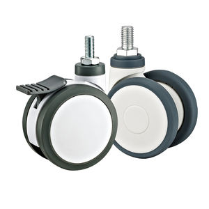 2 "2,5" 3 "4" 5 "Medical Castor Wheels <span class=keywords><strong>PU</strong></span> Twin Kleine Medical <span class=keywords><strong>Caster</strong></span> Wheels Krankenhaus Medical Casters TPR Medical Equipment <span class=keywords><strong>Caster</strong></span> - Product Image 6